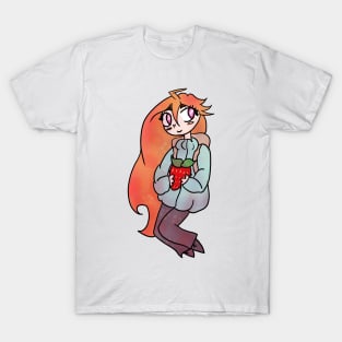 Celeste Protagonist Madeline Strawberry Sticker and Others T-Shirt